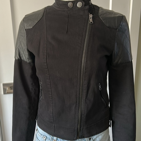 Ralph Lauren Denim & Leather Moto Jacket - Picture 6 of 17